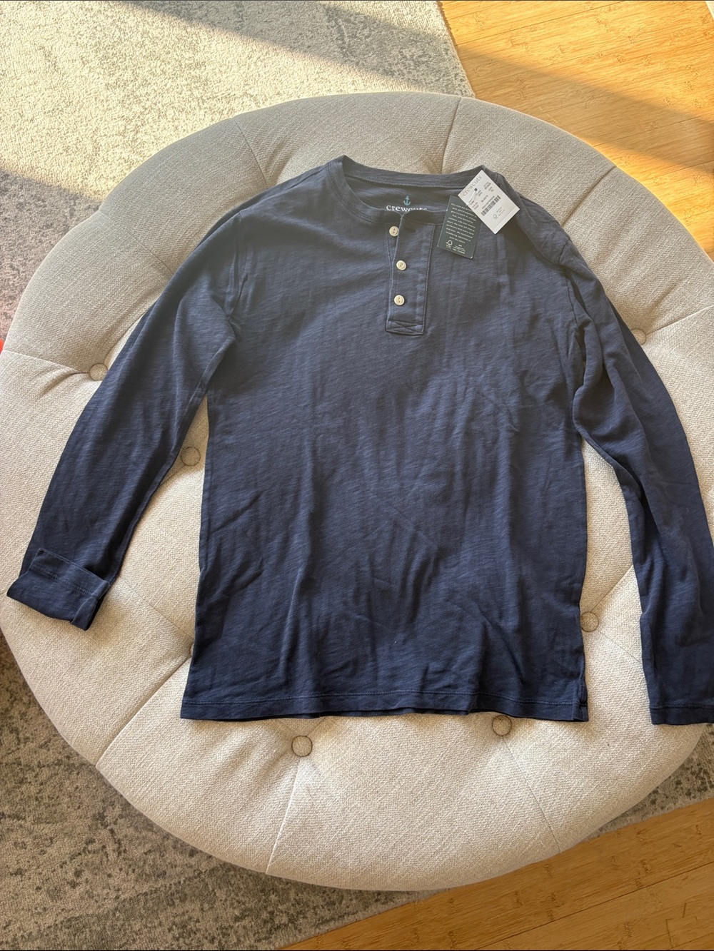 Crewcuts Navy Long-Sleeve Henley Shirt